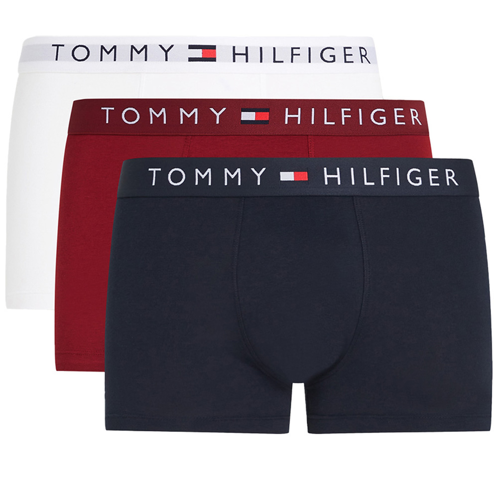 Tommy Hilfiger boxers - trunk 3-pack blauw-wit-rood